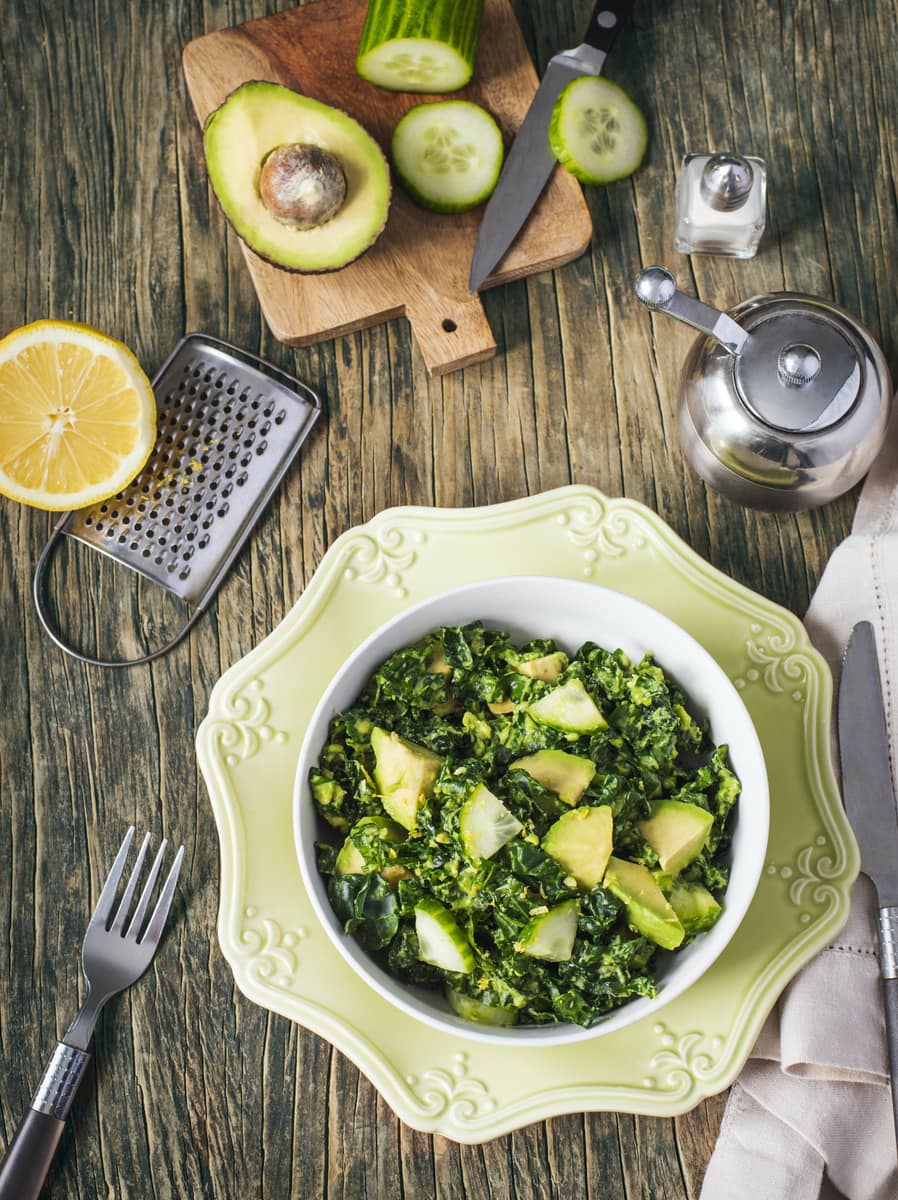 kale salad for dinner